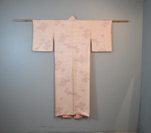 Red Chrysanthemum Vintage Silk Kimono