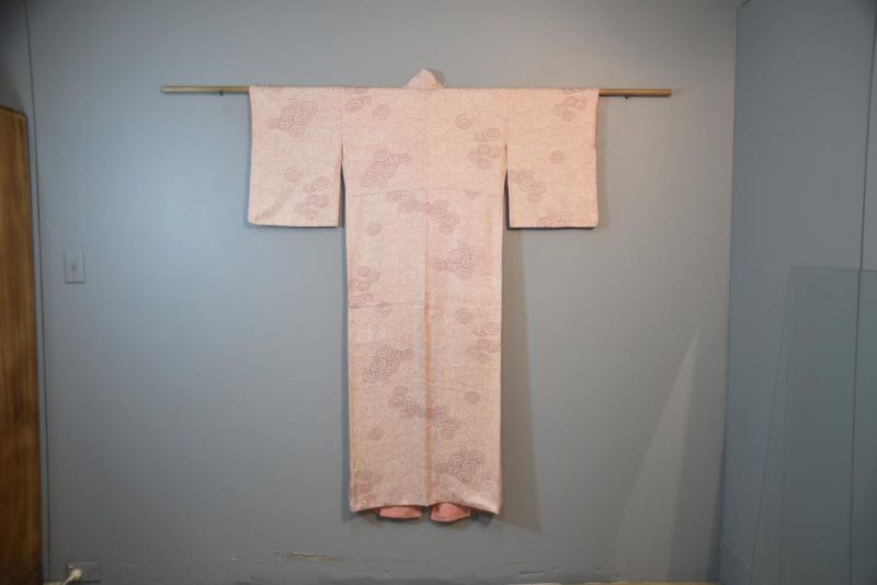 Red Chrysanthemum Vintage Silk Kimono