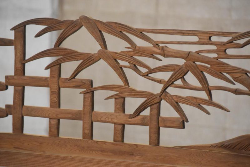 Japanese Carved Wooden Rama Transom Width:1770mm - Image 3