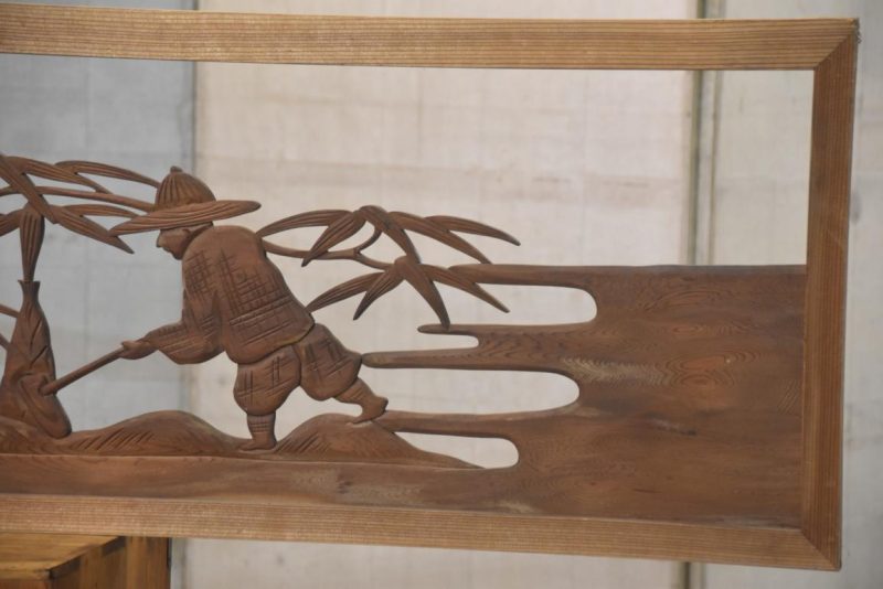 Japanese Carved Wooden Rama Transom Width:1770mm - Image 7