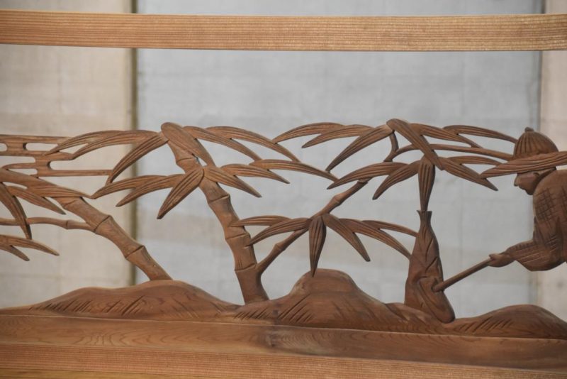 Japanese Carved Wooden Rama Transom Width:1770mm - Image 6