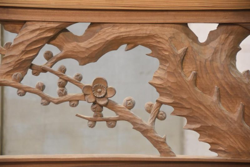 Japanese Carved Wooden Rama Transom Width:1700mm - Image 4