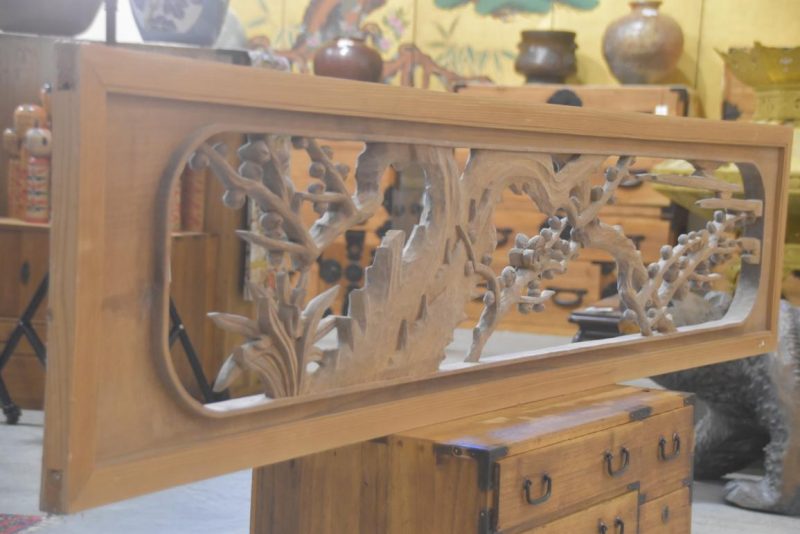 Japanese Carved Wooden Rama Transom Width:1700mm - Image 8