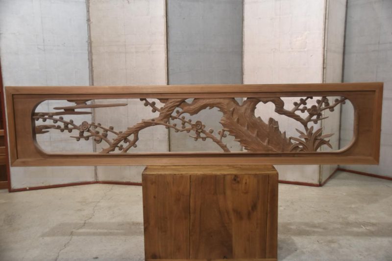 Japanese Carved Wooden Rama Transom Width:1700mm - Image 6