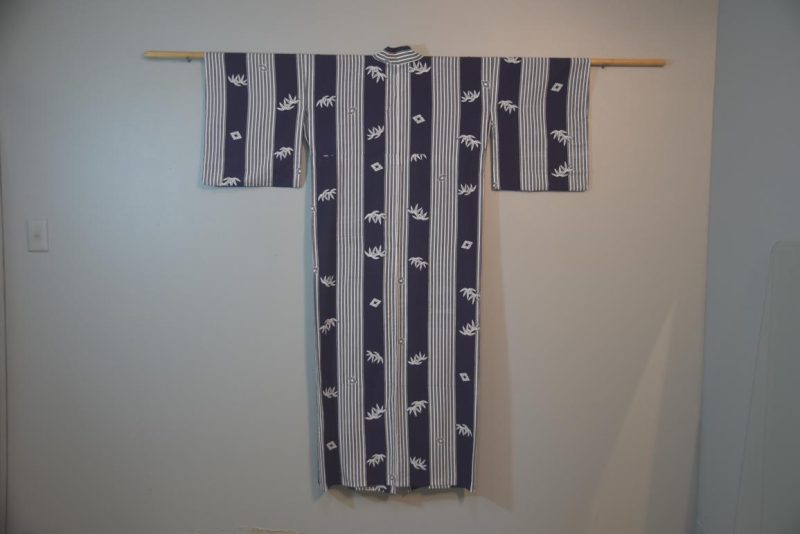 Bamboo Striped Japanese Cotton Yukata