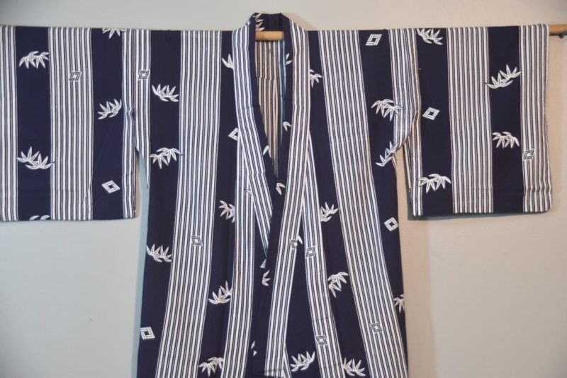 Bamboo Striped Japanese Cotton Yukata - Image 6