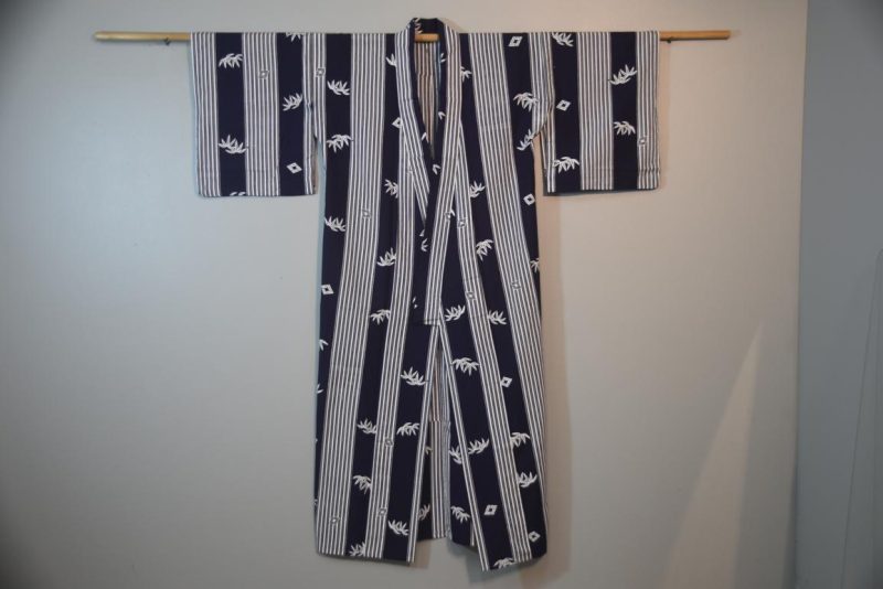 Bamboo Striped Japanese Cotton Yukata - Image 5