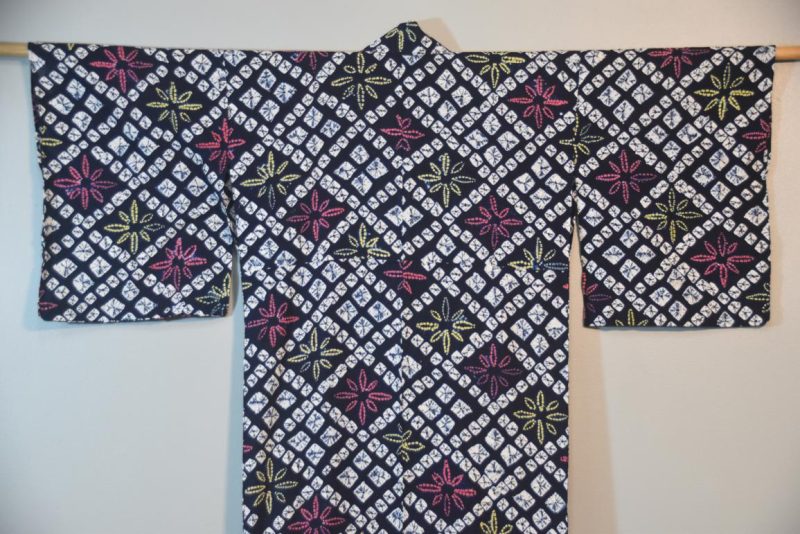 Japanese Cotton Shibori Yukata - Image 4