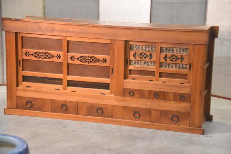 Antique Japanese Mizuya Sideboard Width:1865mm - Image 3