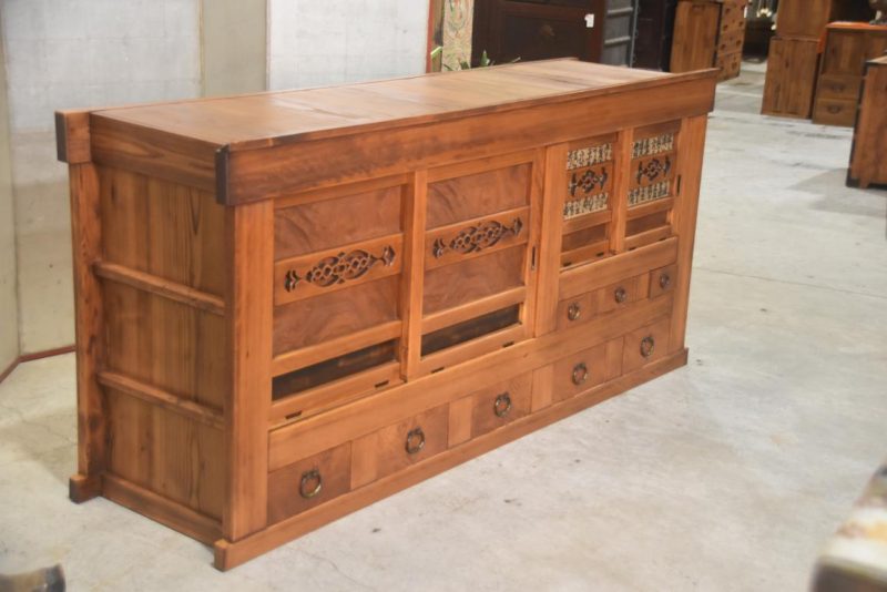 Antique Japanese Mizuya Sideboard Width:1865mm - Image 14
