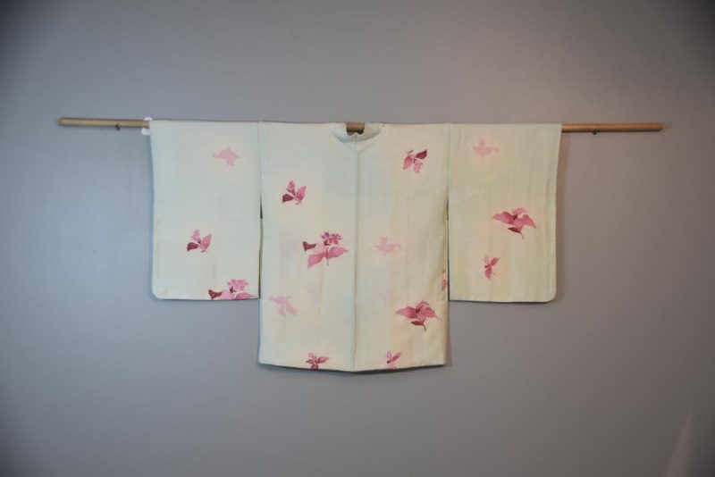 Mint Green Vintage Silk Haori - Image 7