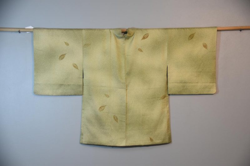 Leaf Green Vintage Silk Haori - Image 3