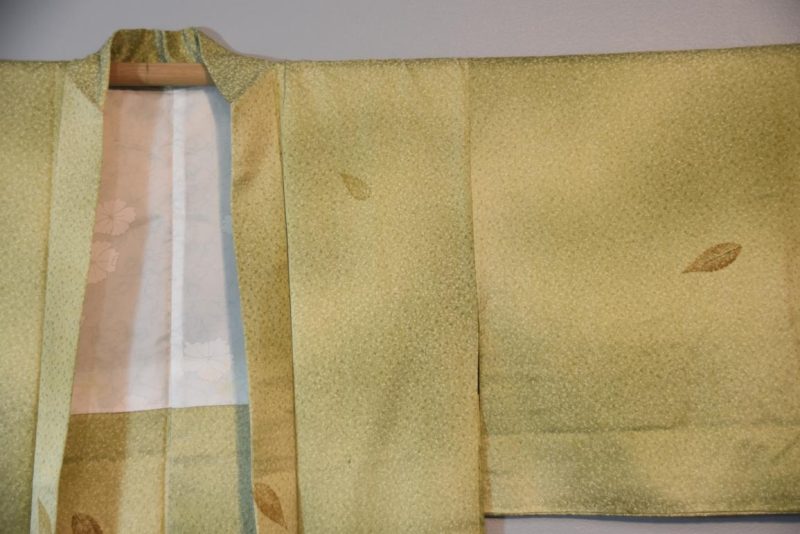 Leaf Green Vintage Silk Haori - Image 7