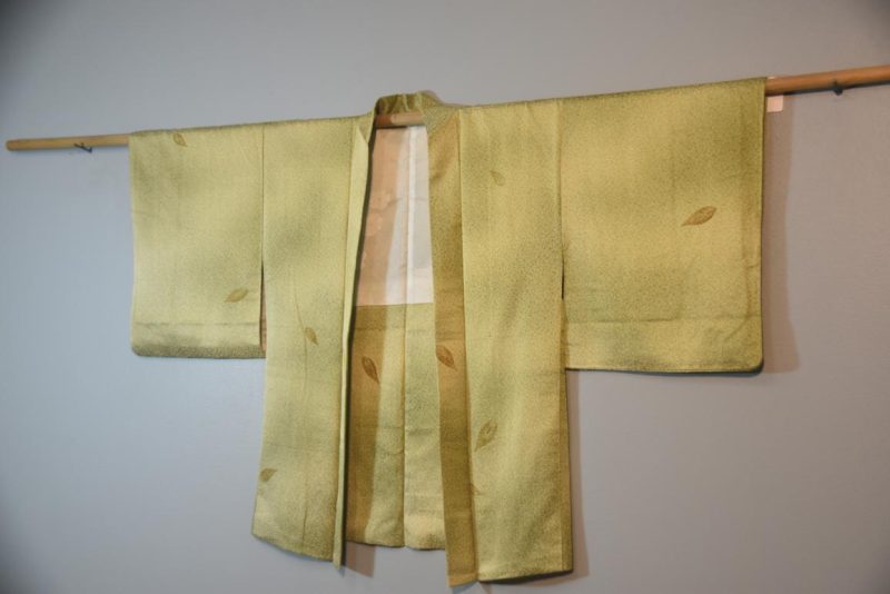 Leaf Green Vintage Silk Haori - Image 6