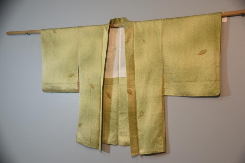 Leaf Green Vintage Silk Haori - Image 5