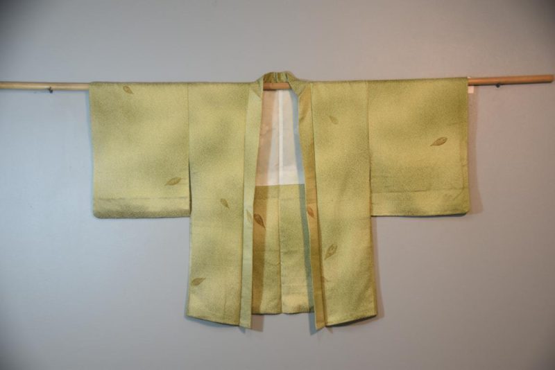 Leaf Green Vintage Silk Haori - Image 4