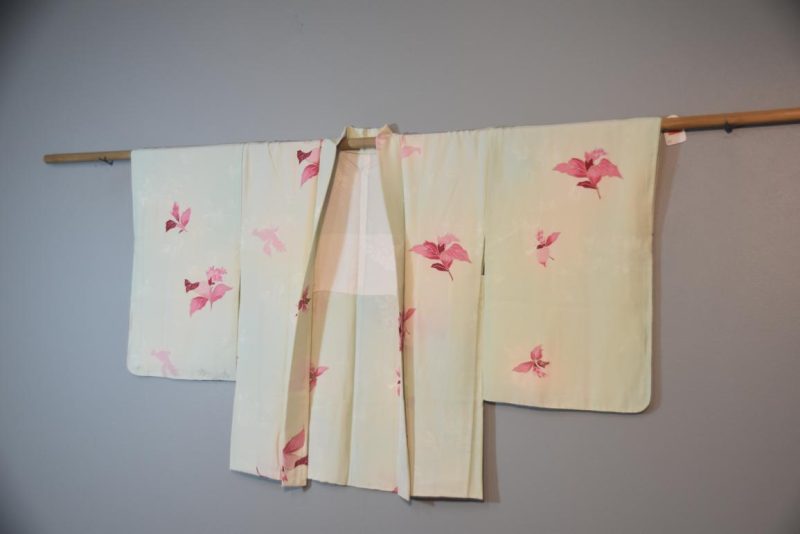 Mint Green Vintage Silk Haori - Image 4