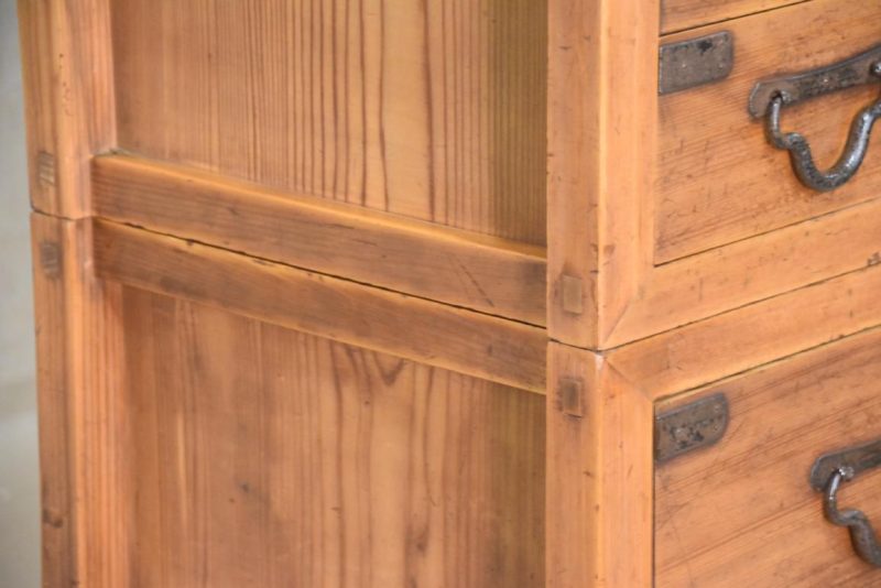Antique Kyoto Region 2 Section Merchants Chest Width:910mm - Image 13