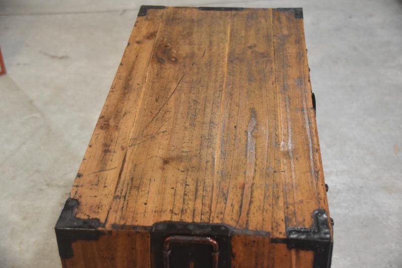 Meiji Period Tokyo Region Merchant Chest Width:720mm - Image 12