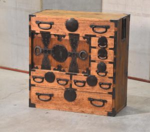 Meiji Period Tokyo Region Merchant Chest Width:720mm