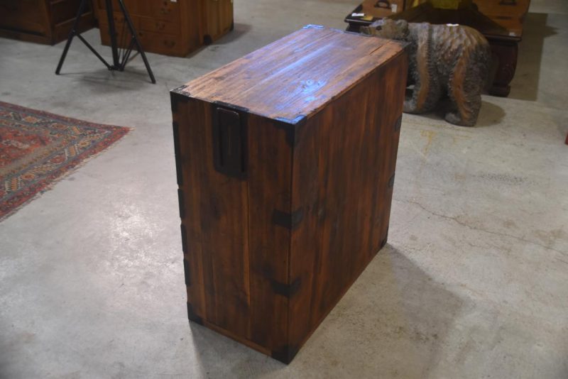 Meiji Period Tokyo Region Merchant Chest Width:720mm - Image 10