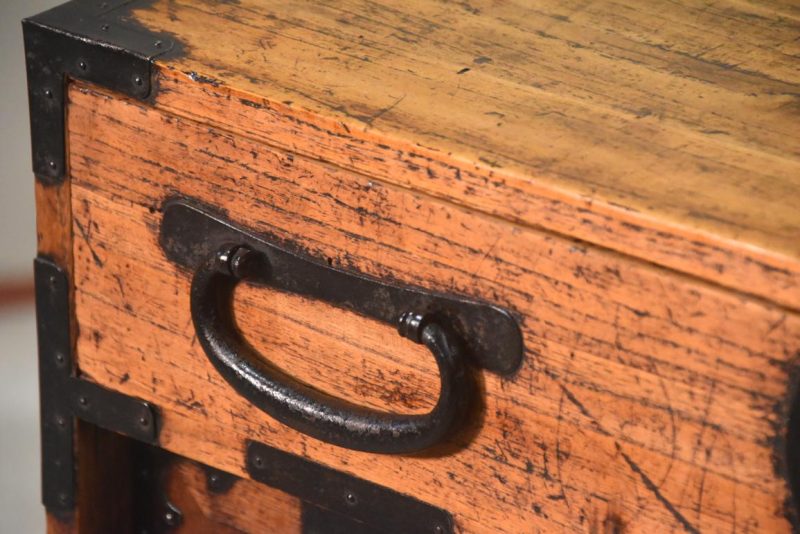 Meiji Period Tokyo Region Merchant Chest Width:720mm - Image 2