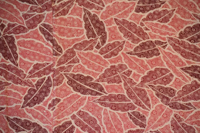 Leaves in Pink Vintage Silk Haori - Image 2