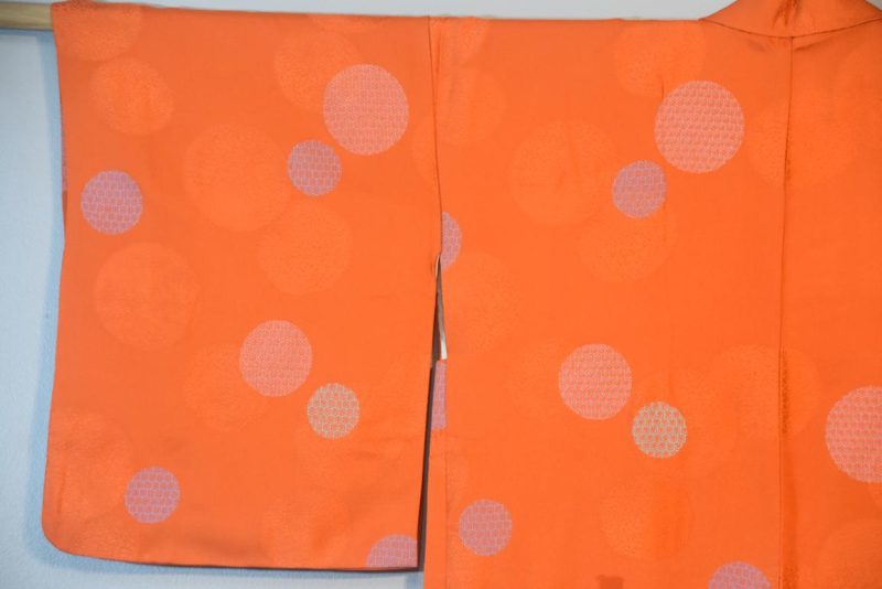 Burnt Orange Silk Vintage Haori - Image 7