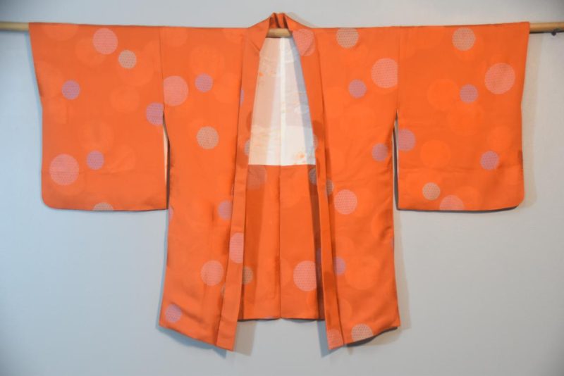 Burnt Orange Silk Vintage Haori - Image 3