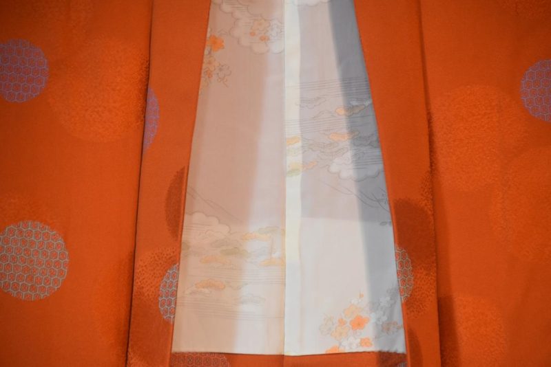 Burnt Orange Silk Vintage Haori - Image 4