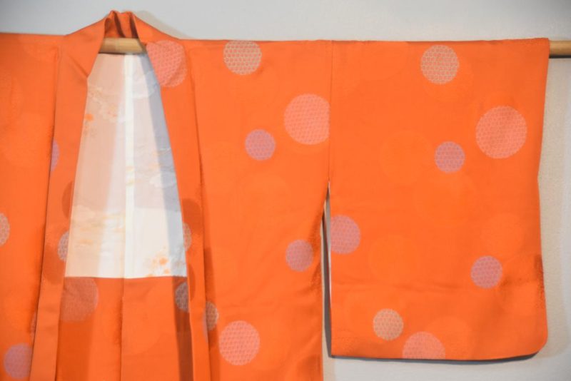 Burnt Orange Silk Vintage Haori - Image 6