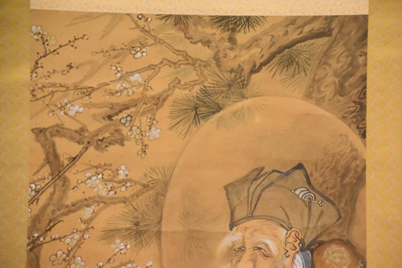 Sage and Crane Scroll Width:820mm - Image 3