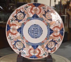 Japanese Imari Ware Porcelain Plate Width:470mm