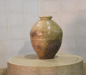 Wood Fired Japanese Pottery Vase Width:250mm