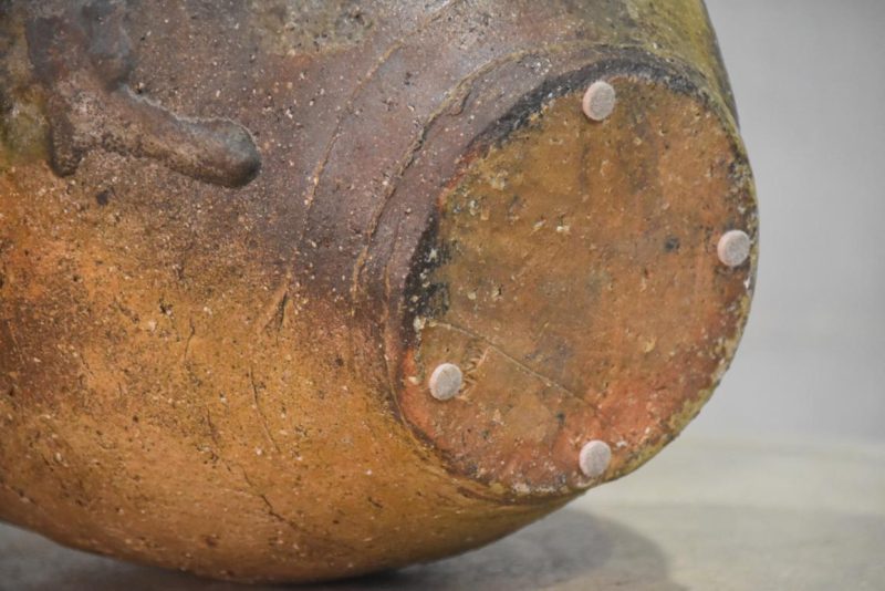Wood Fired Japanese Pottery Vase Width:250mm - Image 6