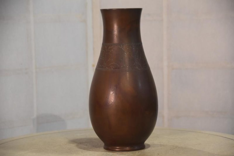 Murashido Bronze Vase Width:140mm - Image 9