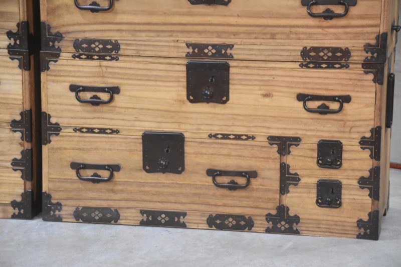 A Pair of Antique Clothing Chests Width:2120mm - Image 2