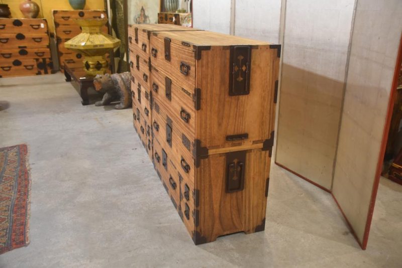 A Pair of Antique Clothing Chests Width:2120mm - Image 10