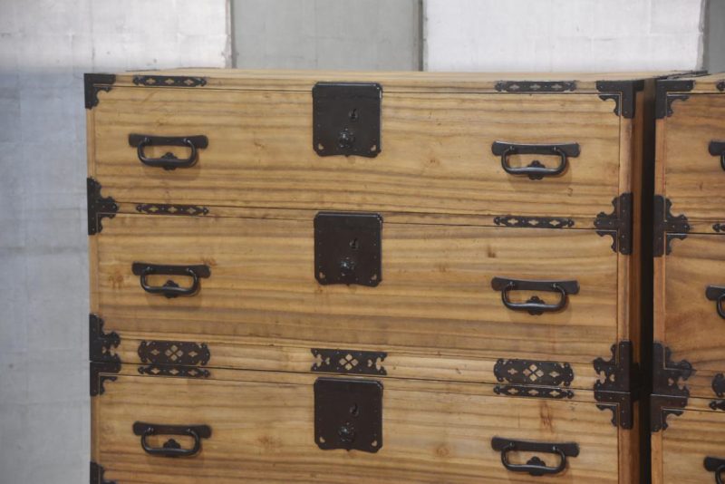 A Pair of Antique Clothing Chests Width:2120mm - Image 4