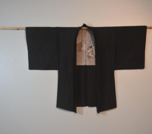 Vintage Japanese Silk Mans Haori (Kimono Jacket)