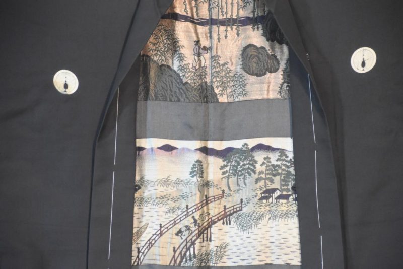 Vintage Japanese Silk Mans Haori (Kimono Jacket) - Image 9