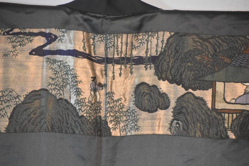 Vintage Japanese Silk Mans Haori (Kimono Jacket) - Image 8