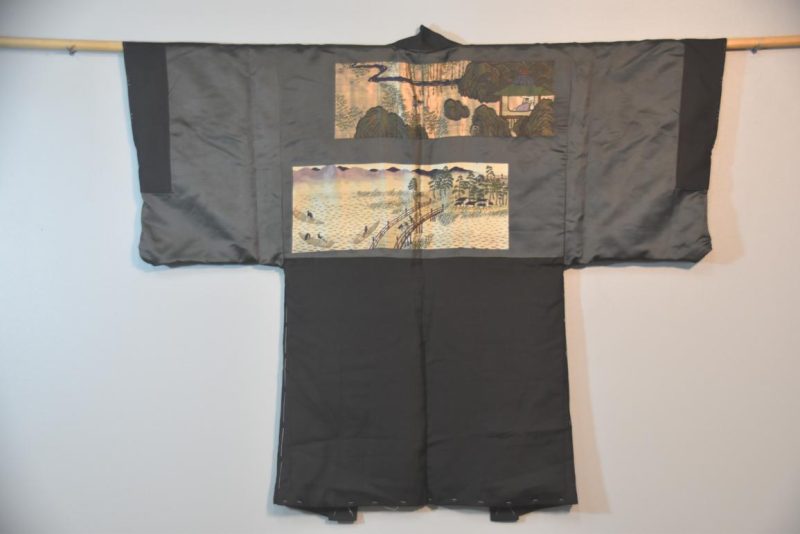 Vintage Japanese Silk Mans Haori (Kimono Jacket) - Image 4