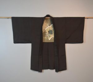 Vintage Japanese Silk Mans Haori (Kimono Jacket)