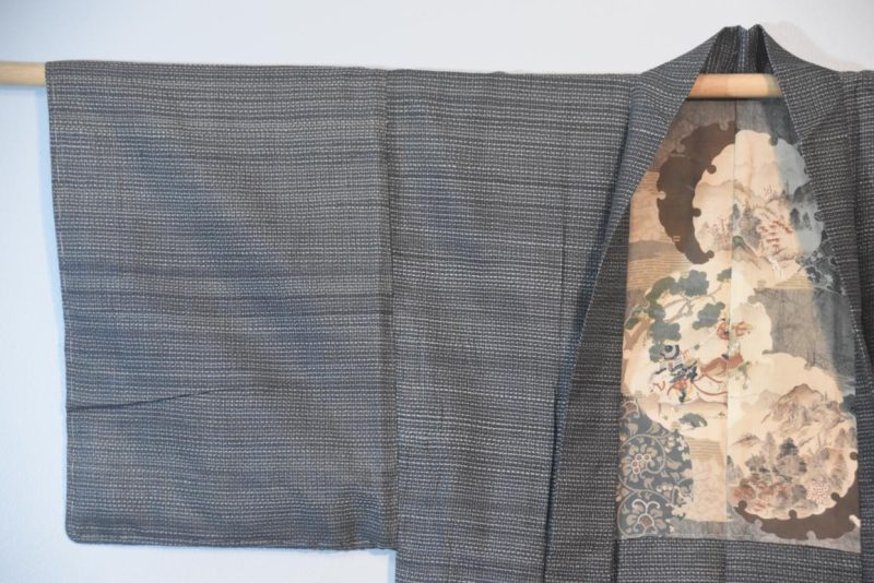 Vintage Japanese Silk Mans Haori (Kimono Jacket) - Image 6