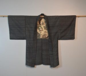Vintage Japanese Silk Mans Haori (Kimono Jacket)