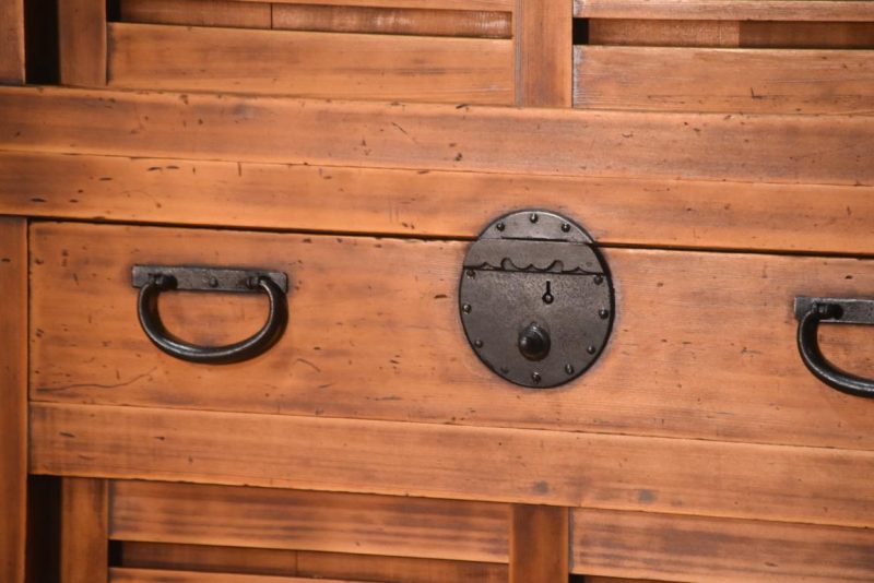 Antique Merchant Chest (2 Sections) Width:840mm - Image 2
