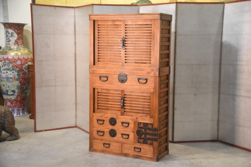 Antique Merchant Chest (2 Sections) Width:840mm