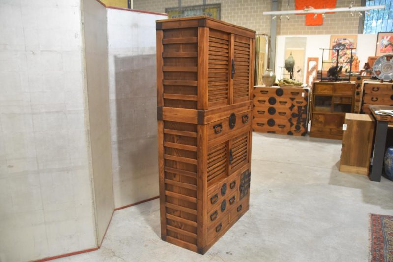 Antique Merchant Chest (2 Sections) Width:840mm - Image 11