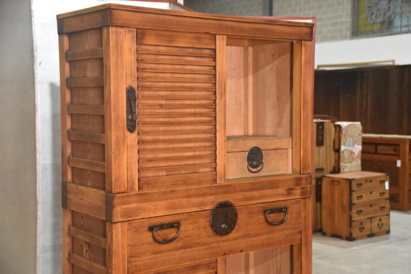 Antique Merchant Chest (2 Sections) Width:840mm - Image 10